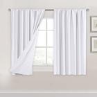 Cortinas H.VERSAILTEX 100% Blackout White 45x115cm 2 painéis