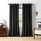 Cortinas Joydeco Black Velvet Blackout, 229 cm de comprimento, 2 painéis