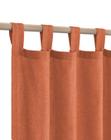 Cortinas KOUFALL Fall Linen Sheer Burnt Orange 213x213cm 2 painéis