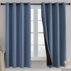 Cortinas Rutterllow Total Blackout 2 painéis 132x160cm Stone Blue