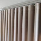 Cortinas Sala/Porta/Janela De Voil Linho Com Forro Blackout Wave Sob Medida 4,00x2,60