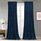 Cortinas StangH Navy Blue Velvet 213x213cm Blackout