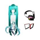 Cosplay Miku: Conjunto Completo de Couro Prateado - Vestido de Marinheiro Jk