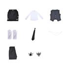 Cosplay Sebastian Michaelis - Traje de Mordomo Preto para Festa de Halloween