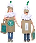 Costume Dress Up America Coffee para crianças: cappuccino/frappuccino/café com leite