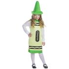 Costume Dress Up America Crayon para crianças, verde, tamanho S, 3 a 12 anos