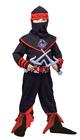 Costume Dress Up America Ninja Samurai Warrior Kids vermelho/preto