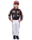 Costume Dress Up America Race Car Driver para crianças com jaqueta