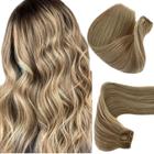 Costure em extensões de cabelo em trama Benafee Human Hair 50cm 100g