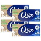 Cotonetes de algodão Q-tips Organic Swab Ultimate 400x4 feitos em papel