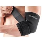 Cotoveleira Tennis Elbow Ajustável Longo Preto M Bilateral - Hidrolight