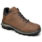 Coturno Adventure Bota Couro Masculina Cano Curto Atacador Solado Tratorado Borracha Costurado Resistente Confortável