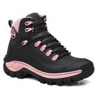 Coturno Adventure Feminino Bota de Trilha em Couro Legitimo + Palmilhas Anatomicas