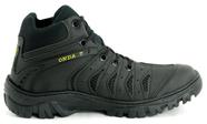 Coturno Bota De Motoqueiro Adventure Blaqueada Tenis Preto