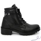 Coturno Bota Feminina Com Zíper Lateral Confortável