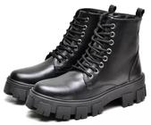 Coturno Bota Feminina Conforto Cano Baixo Casual