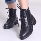 Coturno Bota Feminino Inverno Cano Curto com cadarço Macio e Confortável entrega rapida