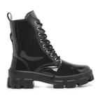 Coturno Feminino Platform Tratorada Bota All Black Moderna