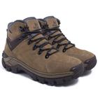 Coturno Masculino Bota Colorado de Couro Premium cor Marrom Claro