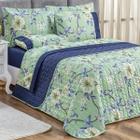 Coxa Cama Casal Queen Size Naturale Estampada Dupla Face 200 Fio - De Luca Enxovais