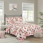 Coxa Estampada Floral King 3 Peças Cama Grande Cobre Leito