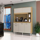 Cozinha Ambiente Kit Duda 120 cm Damasco Off White Poquema - Poquema Industria