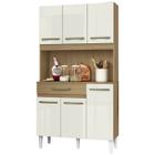 Cozinha Compacta 6 Portas 2001306 Cleo Atacama Off White ARMoveis - Aramoveis