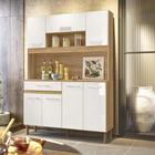 Cozinha Compacta 7 Portas 1 Gaveta 121cm - NICIOLI