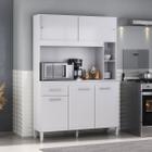 Cozinha Compacta Ceara 5 Portas 1 Gaveta Branco - Atualle Móveis