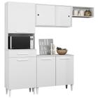 Cozinha Compacta Com Balcao 2002113x14 Branco ARMoveis - Aramoveis