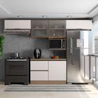 Cozinha Compacta com Tampo Edna 5 PT 3 GV Carvalho Oak e Off White
