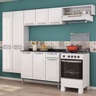 Cozinha Compacta Itatiaia Rose Completa com 4 Peças 10 portas e 1 gaveta Branca com nicho