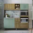 Cozinha Compacta Jasmin 8 PT 1 GV Dakar e Verde - Modern