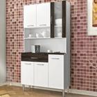 Cozinha Compacta Kits Paraná Golden POP - 6 Portas e 1 Gaveta Branco/Petróleo - 6378A