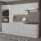 Cozinha Completa 100% MDF Madesa Acordes 270006 com Armário e Balcão - Frentes Branco Brilho