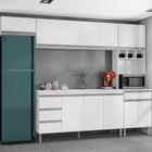 Cozinha Completa Compacta 280cm Madrid Branco - Montanaris Decor