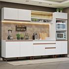 Cozinha Completa Madesa Reims 310002 com Armário e Balcão - Branco Cozinha Completa Madesa Reims 310002 com Armário e Balcão - Branco