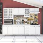 Jogo De Cozinha Modulada 5 Peças Clara 240 Cm Branco/preto - Ajl Móveis -  Branco