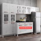 Cozinha de Aço Compacta Telasul Mirage New 5 Vidros 3 Peças Branco