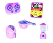 Cozinha de Brinquedo Completa Infantil Menina Kit Panelinhas