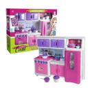 Cozinha De Brinquedo Infantil Completa Rosa Fashion Cristal