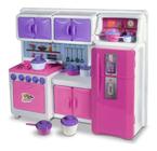 Cozinha Fogão Infantil Brinquedo Menina Completa Grande Rosa