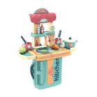 Cozinha infantil 3 em 1 kit maleta chef brinquedo - mc1006m