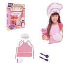 Cozinha Infantil Avental Cozinheiro Chef Master fantasia Brinquedos - NIG
