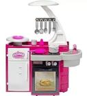 Cozinha Infantil Classic Fogão Pia Geladeira Cor Rosa Cotiplás 1601