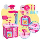 Cozinha Infantil Completa Barbie 14 Acessorios