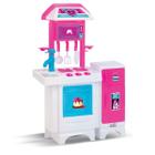 Cozinha Infantil Completa Com Água Fogão e Geladeira Magic Toys 8074