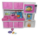 Cozinha Infantil Completa Maxi House Lua de Cristal Rosa