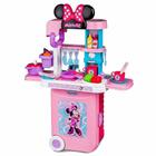 Cozinha Infantil e Maleta - 3 em 1 - Disney - Minnie Mouse - Multikids