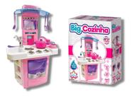 Cozinha Infantil Rosa com Pia, Fogão e Forno - Big Cozinha